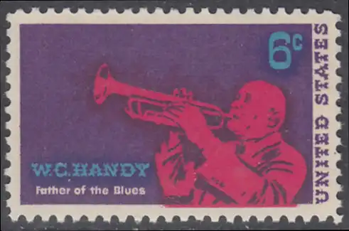 USA Michel 0982 / Scott 1372 m/ Falzrest EINZELMARKE - William Christopher Handy; Komponist und Jazz-Musiker, Schöpfer des „Blues“ 