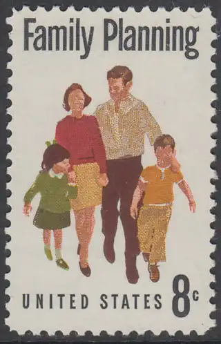 USA Michel 1061 / Scott 1455 postfrisch EINZELMARKE - Familienplanung