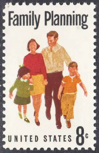 USA Michel 1061 / Scott 1455 postfrisch EINZELMARKE (a1) - Familienplanung