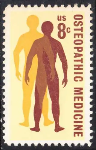 USA Michel 1084 / Scott 1469 postfrisch EINZELMARKE (a1) - 75 Jahre Amerikanische Osteologen-Vereinigung; Silhouetten menschlicher Gestalten 