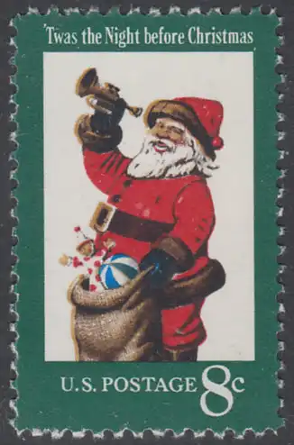 USA Michel 1087 / Scott 1472 postfrisch EINZELMARKE - Weihnachten: Santa Claus  