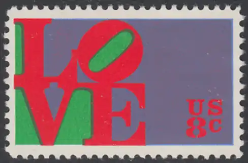 USA Michel 1091 / Scott 1475 postfrisch EINZELMARKE - Grußmarke \\\"LOVE\\\"