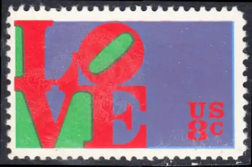 USA Michel 1091 / Scott 1475 postfrisch EINZELMARKE (a1) - Grußmarke \\\"LOVE\\\"