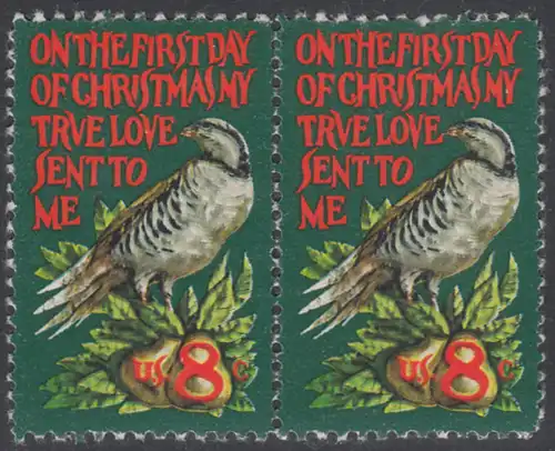 USA Michel 1120 / Scott 1487 postfrisch vert.PAAR RAND oben - Amerikanische Künstler: Willa Sibert Cather, Romanschriftstellerin