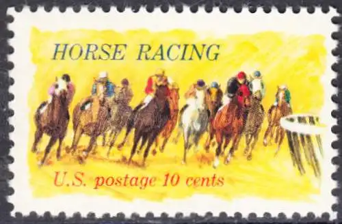 USA Michel 1135 / Scott 1528 postfrisch EINZELMARKE (a1) - Pferderennen „Kentucky Derby“; Derby-Reiter 