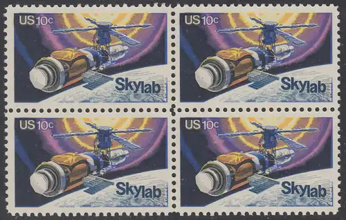USA Michel 1136 / Scott 1529 postfrisch BLOCK - Raumfahrtunternehmen Skylab