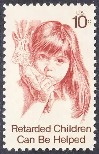 USA Michel 1159 / Scott 1549 postfrisch EINZELMARKE (a1) - Hilfe für behinderte Kinder