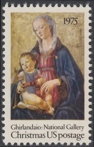 USA Michel 1190 / Scott 1579 postfrisch EINZELMARKE - Weihnachten; Madonna mit Kind