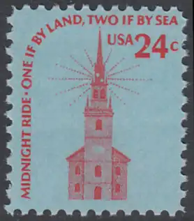 USA Michel 1193 / Scott 1603 postfrisch EINZELMARKE - Americana-Ausgabe: Alte Nordkirche, Boston