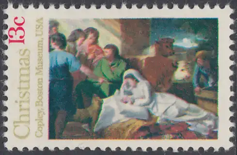 USA Michel 1289 / Scott 1701 postfrisch EINZELMARKE - Weihnachten; Geburt Christi 