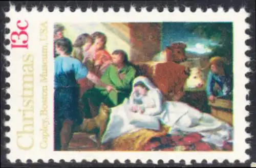 USA Michel 1289 / Scott 1701 postfrisch EINZELMARKE (a1) - Weihnachten; Geburt Christi 