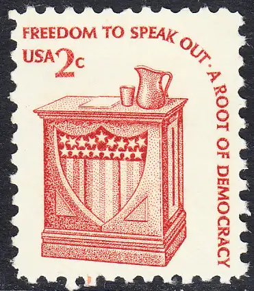 USA Michel 1321 / Scott 1582 postfrisch EINZELMARKE (a1) - Americana-Ausgabe: Rednerpult