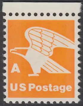 USA Michel 1341 / Scott 1735 postfrisch EINZELMARKE RAND oben - Adler; Emblem der US-Post