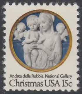 USA Michel 1368 / Scott 1768 postfrisch EINZELMARKE - Weihnachten: Madonna und Kind