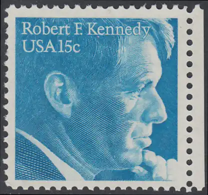 USA Michel 1371 / Scott 1770 EINZELMARKE RAND rechts - Robert Francis Kennedy, Politiker
