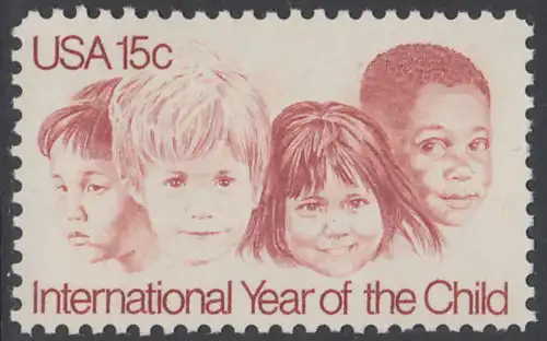 USA Michel 1373 / Scott 1772 postfrisch EINZELMARKE - Internationales Jahr des Kindes
