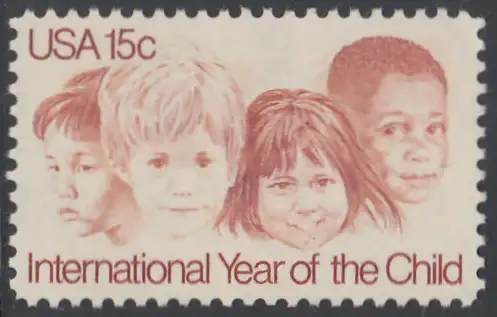 USA Michel 1373 / Scott 1772 postfrisch EINZELMARKE (a1) - Internationales Jahr des Kindes