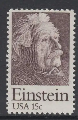 USA Michel 1375 / Scott 1774 postfrisch EINZELMARKE (a1) - Albert Einstein (1879-1955), Physiker, Nobelpreis 1921