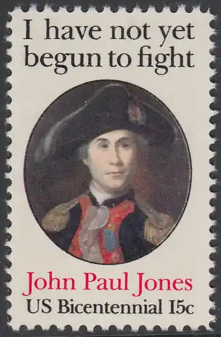 USA Michel 1397 / Scott 1789 postfrisch EINZELMARKE - John Paul Jones (1747-1792), Held der Amerikanischen Revolution