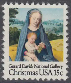 USA Michel 1402 / Scott 1799 postfrisch EINZELMARKE - Weihnachten: Madonna mit Kind