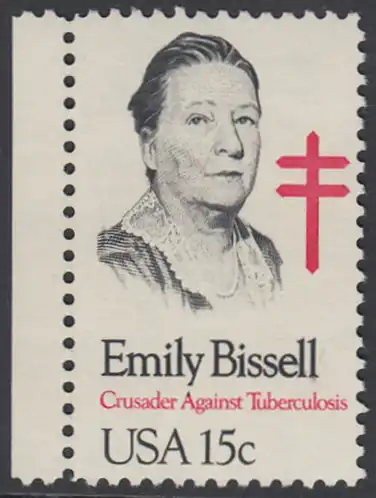 USA Michel 1429 / Scott 1823 postfrisch EINZELMARKE RAND links - Emily Bissell (1861-1948), Kämpferin gegen die Tuberkulose