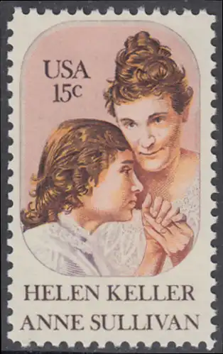 USA Michel 1431 / Scott 1824 postfrisch EINZELMARKE - Anne Sullivan, Blindenlehrerin und ihre Schülerin Helen Keller