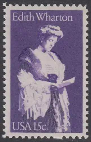 USA Michel 1439 / Scott 1832 postfrisch EINZELMARKE (a1) - Edith Wharton, Schriftstellerin