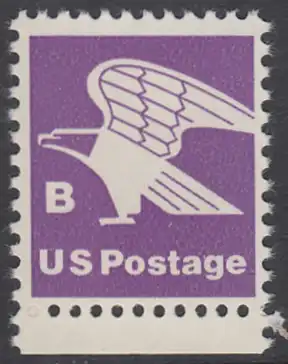 USA Michel 1457A / Scott 1818 postfrisch EINZELMARKE RAND unten - Adler, Emblem der US-Post