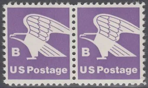 USA Michel 1457A / Scott 1818 postfrisch horiz.PAAR (a1) - Adler, Emblem der US-Post