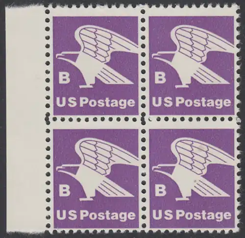 USA Michel 1457A / Scott 1818 postfrisch BLOCK RÄNDER links (a2) - Adler, Emblem der US-Post