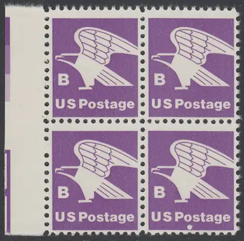 USA Michel 1457A / Scott 1818 postfrisch BLOCK RÄNDER links (a1) - Adler, Emblem der US-Post