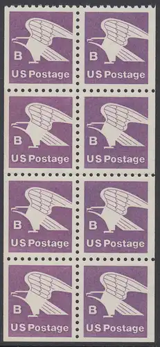 USA Michel 1457D / Scott 1819a postfrisch Markenheftchen-Blatt(8) - Adler, Emblem der US-Post