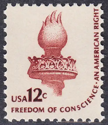 USA Michel 1458A / Scott 1594 postfrisch EINZELMARKE (a1) - Americana-Ausgabe: Fackel der Freiheitsstatue