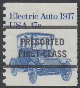 USA Michel 1492 / Scott 1906 postfrisch/precancelled EINZELMARKE precancelled (a3) - Fahrzeuge: Elektroauto