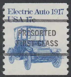 USA Michel 1492 / Scott 1906 postfrisch/precancelled EINZELMARKE precancelled (a4) - Fahrzeuge: Elektroauto