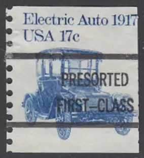USA Michel 1492 / Scott 1906 postfrisch/precancelled EINZELMARKE precancelled (a1) - Fahrzeuge: Elektroauto
