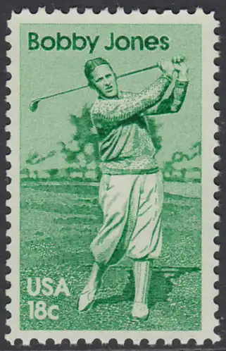 USA Michel 1505 / Scott 1933 postfrisch EINZELMARKE - Sportler: Robert -Bobby- T. Jones (1902-1971), Golfspieler