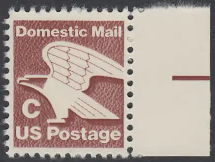 USA Michel 1507 / Scott 1946 postfrisch EINZELMARKE RAND rechts - Adler - Emblem der US-Post