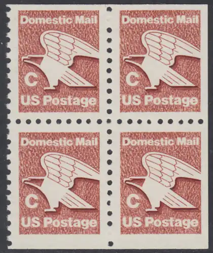 USA Michel 1508 / Scott 1948 postfrisch BLOCK RÄNDER (oben, rechts & unten ungezähnt) - Adler - Emblem der US-Post