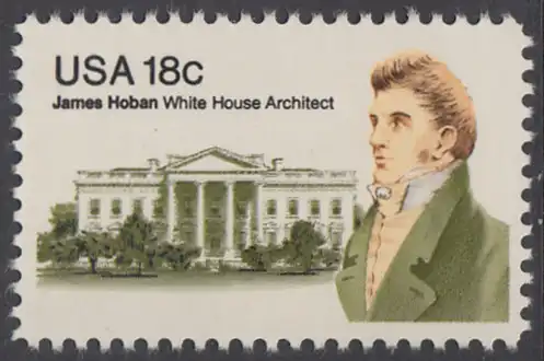 USA Michel 1509 / Scott 1935 postfrisch EINZELMARKE - James Hoban (1762-1831), Architekt des Weißen Hauses