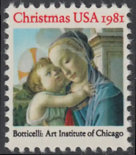 USA Michel 1513 / Scott 1939 postfrisch EINZELMARKE - Weihnachten: Madonna und Kind