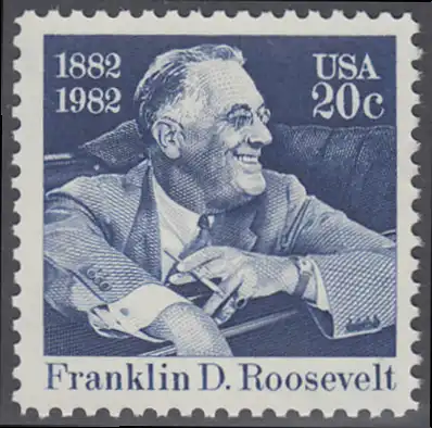 USA Michel 1527 / Scott 1950 postfrisch EINZELMARKE - Franklin D. Roosevelt (1882-1945), 32. Präsident der Vereinigten Staaten