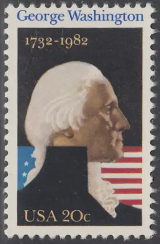 USA Michel 1530 / Scott 1952 postfrisch EINZELMARKE - George Washington (1732-1799), 1. Präsident