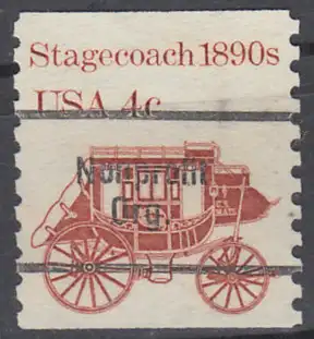 USA Michel 1597 / Scott 1898A postfrisch/precancelled  EINZELMARKE (a1) - Fahrzeuge: Postkutsche