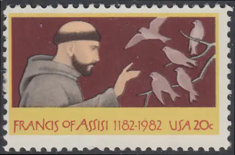 USA Michel 1604 / Scott 2023 postfrisch EINZELMARKE - 800. Geburtstag des hl. Franz von Assisi