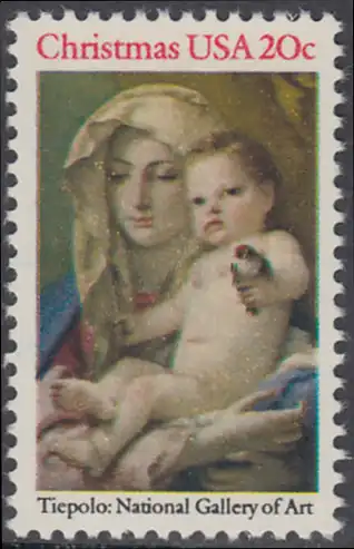 USA Michel 1606 / Scott 2026 postfrisch EINZELMARKE - Weihnachten: Madonna und Kind