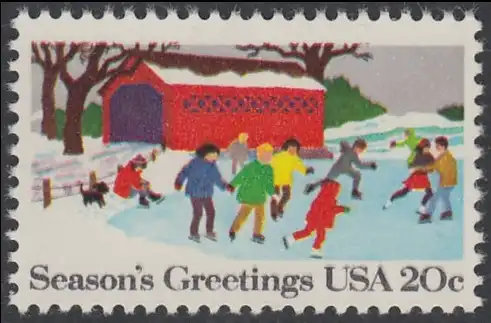 USA Michel 1609 / Scott 2029 postfrisch EINZELMARKE - Weihnachten