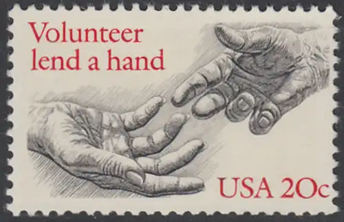 USA Michel 1627 / Scott 2039 postfrisch EINZELMARKE - Freiwillige Hilfe