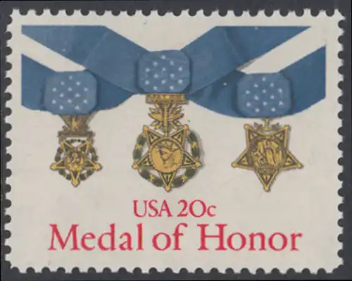 USA Michel 1633 / Scott 2045 postfrisch EINZELMARKE - Verdienstmedaillen des Heeres, der Marine und der Luftwaffe