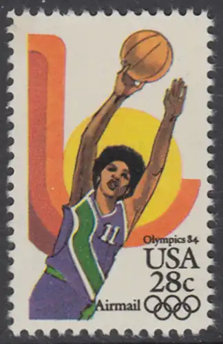 USA Michel 1638 / Scott C103 postfrisch EINZELMARKE - Olympische Sommerspiele 1984, Los Angeles